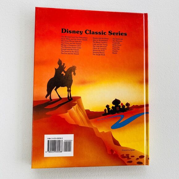 Disney's Aladdin Hard Cover Book Vintage 1992 Near Mint LGBS03 - Picture 4 of 4